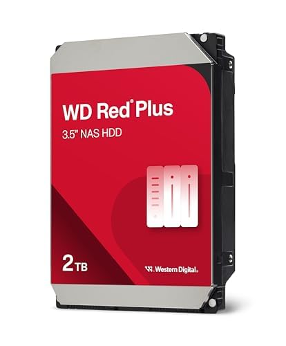 WD Red Plus 2TB NAS Interne Festplatte 3.5 Zoll - CMR 5400 U/Min