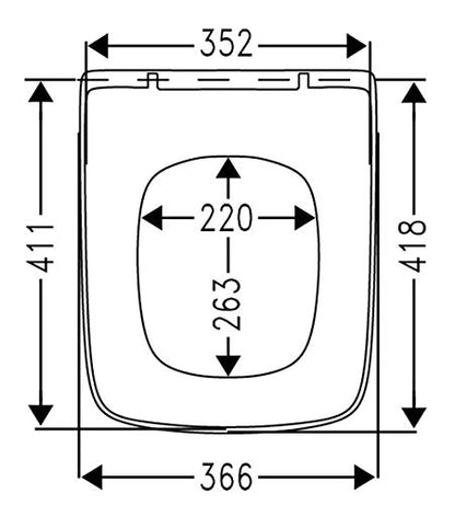 Vigour derby WC Sitz mit Deckel – Softclose, Edelstahl, DESIAS