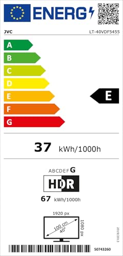 JVC LT-40VDF5455 Fernseher – 40 Zoll Full HD VIDAA Smart TV