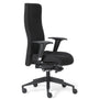 Rovo Chair ROVO XP Bürostuhl Chefsessel – Stoff Schwarz. Hoher Bürostuhl, schwarz gepolstert. Bietet ergonomische Unterstützung für Schreibtisch-Arbeit.