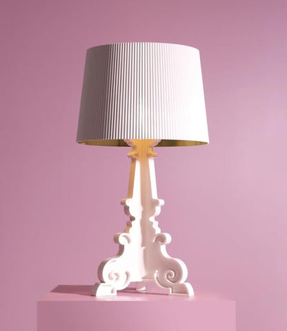 Kartell Bourgie Tischleuchte mit Dimmer - Weiss/Gold