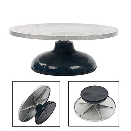 Homtone Drehbare Töpferscheibe Skulptur – 30cm Stahl Manuell