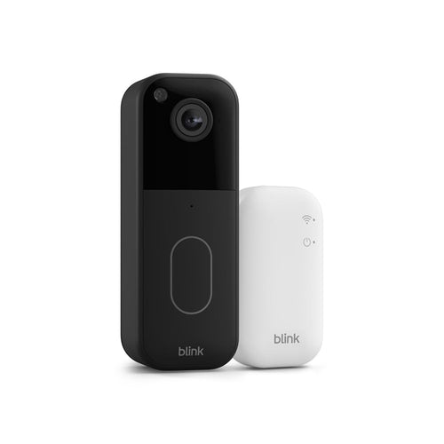 Blink Videotürklingel mit Sync-Basismodul, HD-Video, schwarz, mit Kamera und Gegensprechfunktion