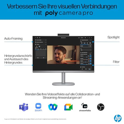 HP OmniStudio X 27-cs0273ng All-in-One KI PC - Silber