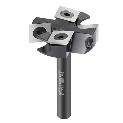 BALUGAEA Planfräser 8 mm Schaft 38,1 mm mit 4 HM-Wendeplatten