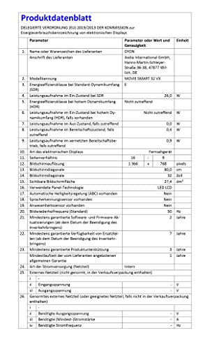 DYON Movie Smart 32 VX Smart TV mit Triple Tuner - 32 Zoll