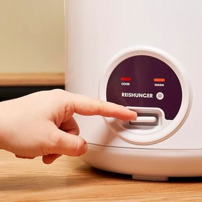 REISHUNGER Reiskocher & Dampfgarer Keramik 1.2L – Weiss