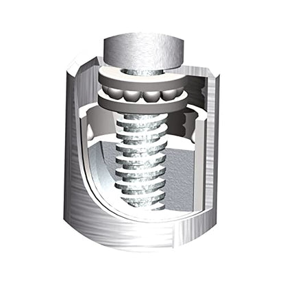 AL-KO 1222437 Stützrad – mb-m® 902235, Ø 48 mm, 300 kg, Metallfelge