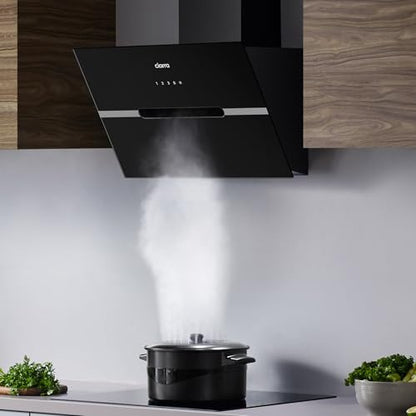 CIARRA CBCB6736F Kopffreie Schräghaube Umluft 60cm Schwarz