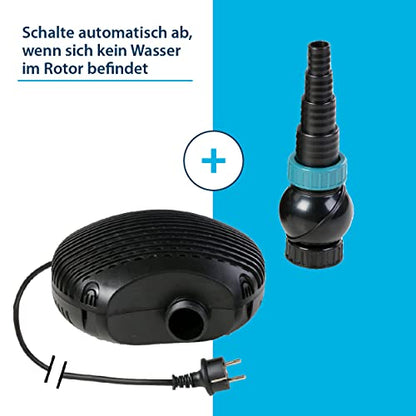 AquaForte EC 10.000 Teichpumpe – Filter, Bachlauf & Wasserfall