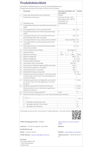 Philips 40PFS6000 HD LED Smart TV Fernseher – 40 Zoll Display