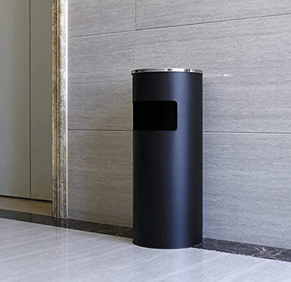 XUANYU 2er-Set 30L Mülleimer Aschenbecher Standaschenbecher – Schwarz