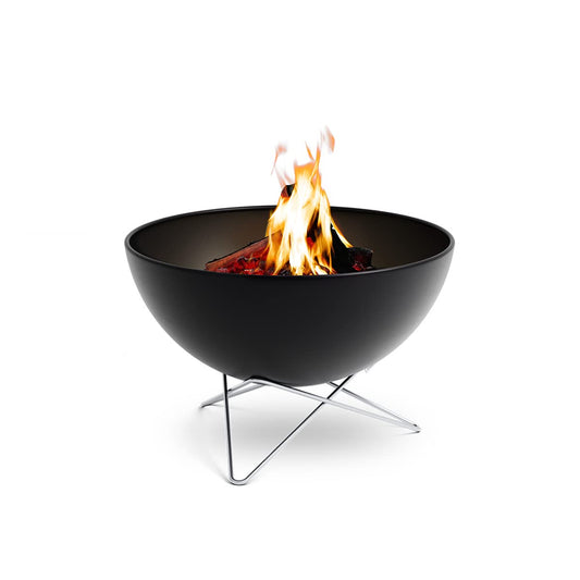 höfats Bowl 70 Feuerschale – Edelstahl Sternfuss Schwarz Ø 70 cm