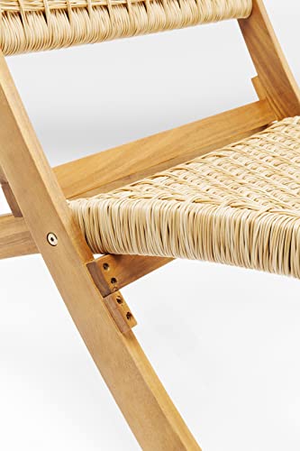 Kare Design Klappsessel Copacabana Rattangeflecht Outdoor - Braun
