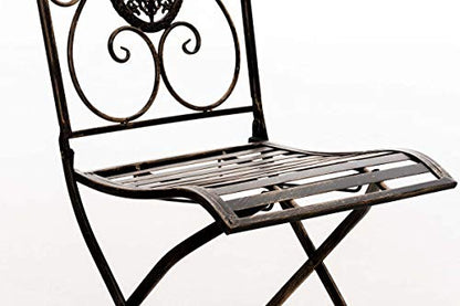 CLP Gartenmöbel-Set Aldeano mit Tisch & 2 Stühlen – Bronze