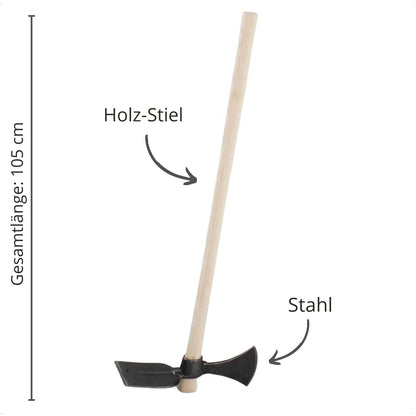 REKORD Wiedehopfhacke, Hacke und Beil mit Eschenstiel 105 cm