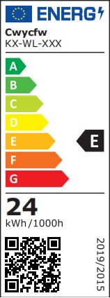 Cwycfw 24W LED Wandleuchte Aussen/Innen – Schwarz Warmweiss 2er Set