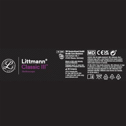 Littmann 5627 Classic III Medizinisches Stethoskop - Burgund