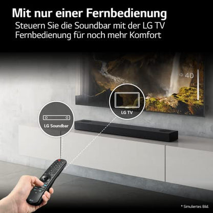 LG DS75Q 3.1.2 Soundbar mit Subwoofer - Dark Steel Silver