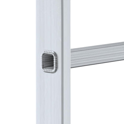 DRABEST PRO Anlegeleiter Aluminium 5 Stufen DP-1x5 bis 150 kg EN 131
