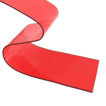 vidaXL Streifen-Türvorhang für Kühlräume - Rot PVC