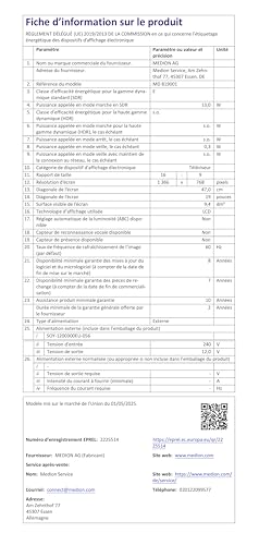 MEDION MD 819001 HD Fernseher 19 Zoll mit DVD-Player 12V