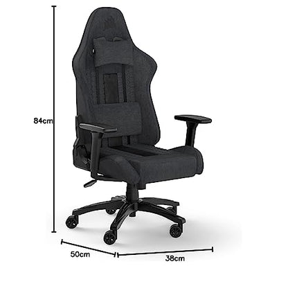 Corsair TC100 Relaxed Gaming Stuhl Stoff Grau/Schwarz