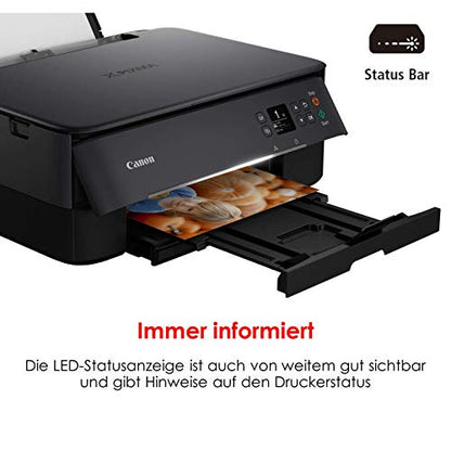 Canon PIXMA TS5350 Farb-Tintenstrahl Multifunktionsdrucker - Schwarz