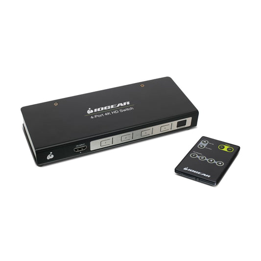 IOGEAR GHSW8441 HDMI Umschalter - 4K@60Hz, 4-Port