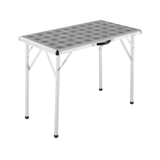 Coleman Campingtisch L Camp Table Klapptisch – Silber/Grau. Stabile, klappbare Oberfläche für Mahlzeiten/Ausrüstung im Camp.