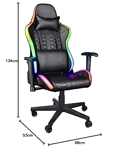 Trust Gaming GXT 716 Rizza Gaming Stuhl RGB LED Schwarz