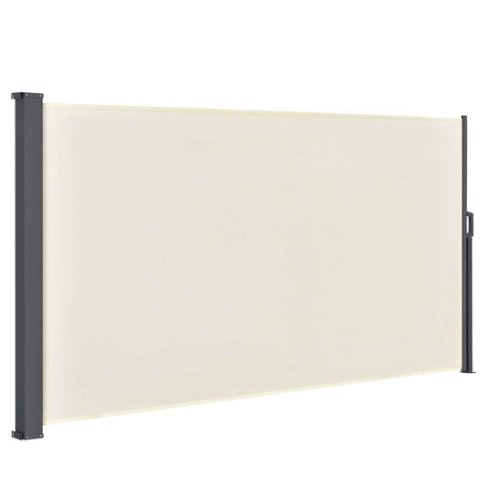 Juskys Seitenmarkise Dubai - Sichtschutz 200x300 cm Beige. Ausziehbare, beige Markise (200x300 cm) als Sichtschutz für Balkon & Terrasse.