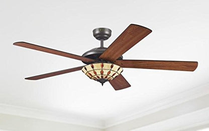 Westinghouse Comet Tiffany 7248540 Deckenventilator Licht - espresso