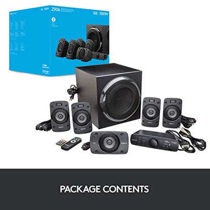 Logitech Z906 5.1 Surround Sound System für Heimkino - Schwarz