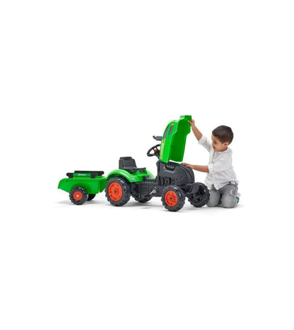 Falk Traktor mit Pedalen & Anhänger X-Tractor – Grün 2048AB