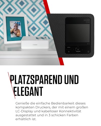 Canon SELPHY CP1500 Mobiler Fotodrucker Schwarz mit Papierset