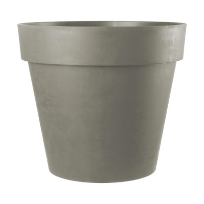 Kreher XXL Blumenkübel mit Rollen, braun, Ø79cm. Großer, runder Kübel zum Bepflanzen und flexiblen Transport von Pflanzen.