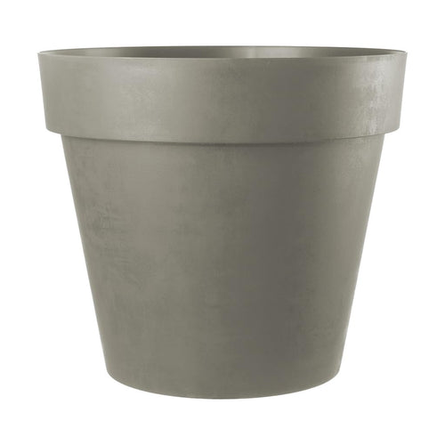 Kreher XXL Blumenkübel mit Rollen, braun, Ø79cm. Großer, runder Kübel zum Bepflanzen und flexiblen Transport von Pflanzen.