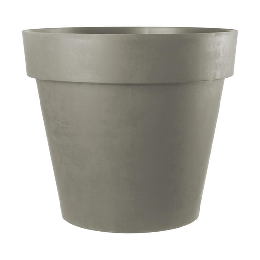 Kreher XXL Blumenkübel mit Rollen, braun, Ø79cm. Großer, runder Kübel zum Bepflanzen und flexiblen Transport von Pflanzen.