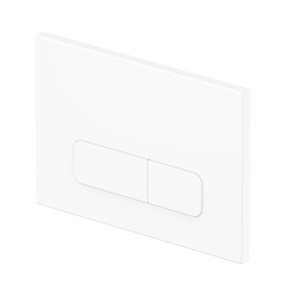 Wunderbad Drückerplatte 2-Mengen für Geberit Sigma/Delta - Weiss Matt