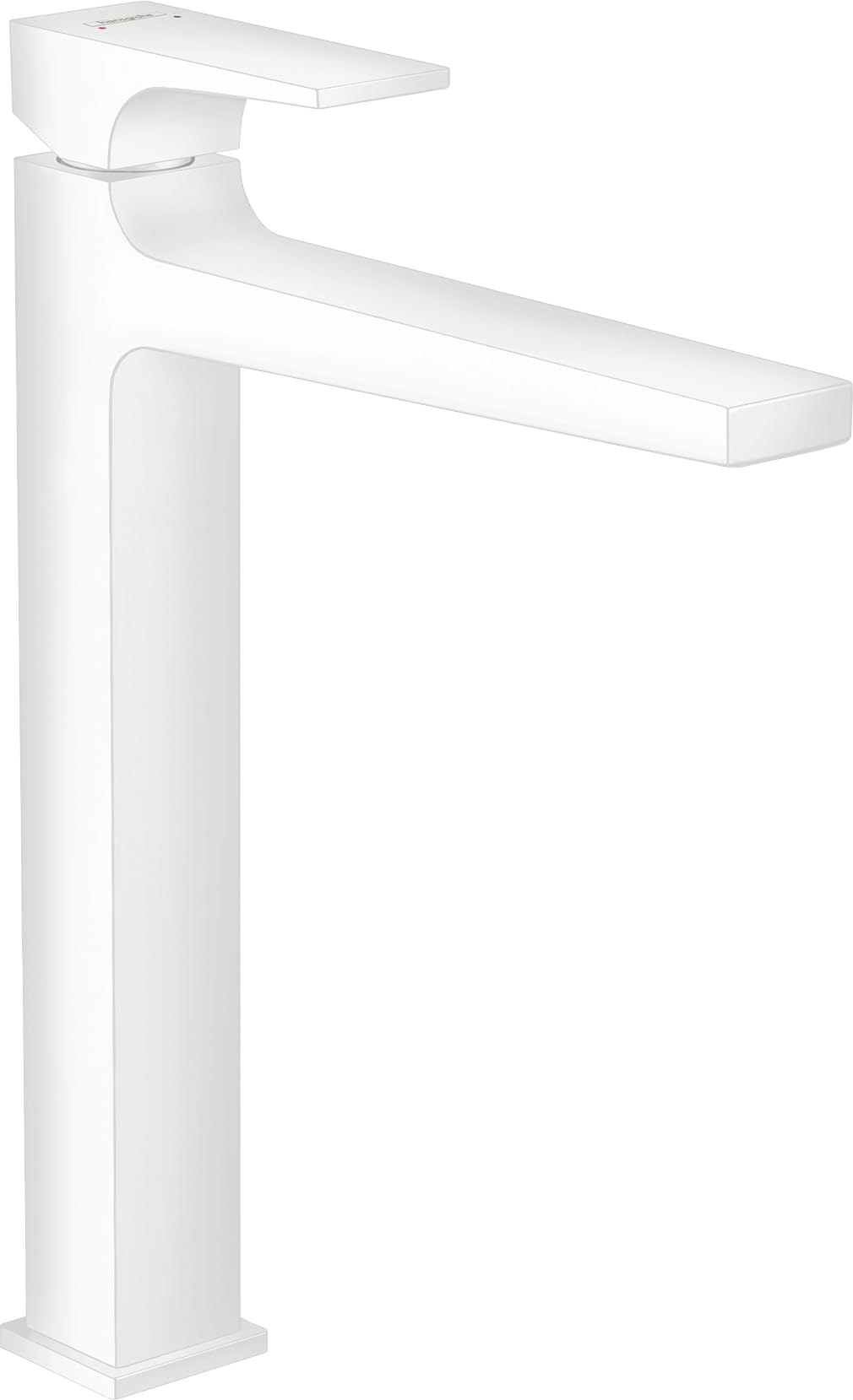 hansgrohe Metropol Waschtischarmatur - 260mm Mattweiss. Geradlinige, hohe Armatur zur Wasserentnahme am Waschtisch.