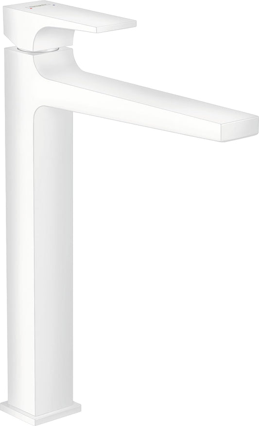 hansgrohe Metropol Waschtischarmatur - 260mm Mattweiss. Geradlinige, hohe Armatur zur Wasserentnahme am Waschtisch.