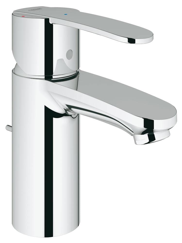 GROHE Wave Cosmopolitan Einhand-Waschtischarmatur Chrom 23231000. Eine verchromte Armatur zur Einhand-Regelung von Wasserfluss und Temperatur.