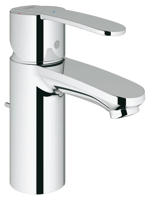 GROHE Wave Cosmopolitan Einhand-Waschtischarmatur Chrom 23231000. Eine verchromte Armatur zur Einhand-Regelung von Wasserfluss und Temperatur.