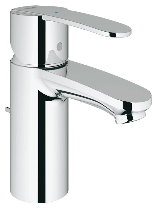 GROHE Wave Cosmopolitan Einhand-Waschtischarmatur Chrom 23231000. Eine verchromte Armatur zur Einhand-Regelung von Wasserfluss und Temperatur.