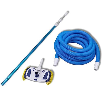 vidaXL Pool Set Schwimmbad – Teleskopstange, Bodensauger, Schlauch