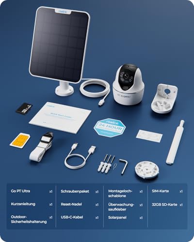 Reolink Go PT Ultra Solarkamera - 4K 3G/4G LTE PTZ