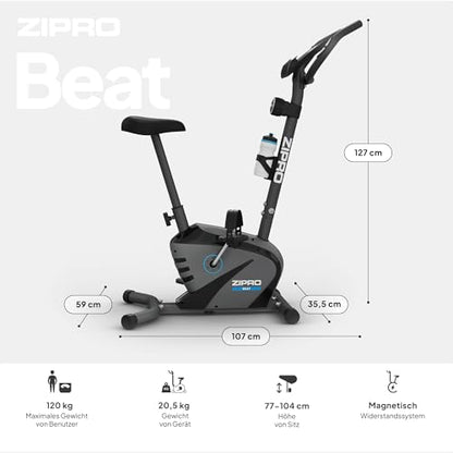 Zipro Beat Heimtrainer Ergometer – Magnetisches Fitnessbike