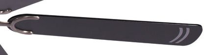 Potkuri Deckenventilator ohne Licht 132cm – Altsilber/Schwarz