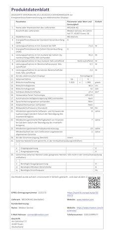 MEDION MD 832101 Full HD Smart-TV 80 cm (32 Zoll)